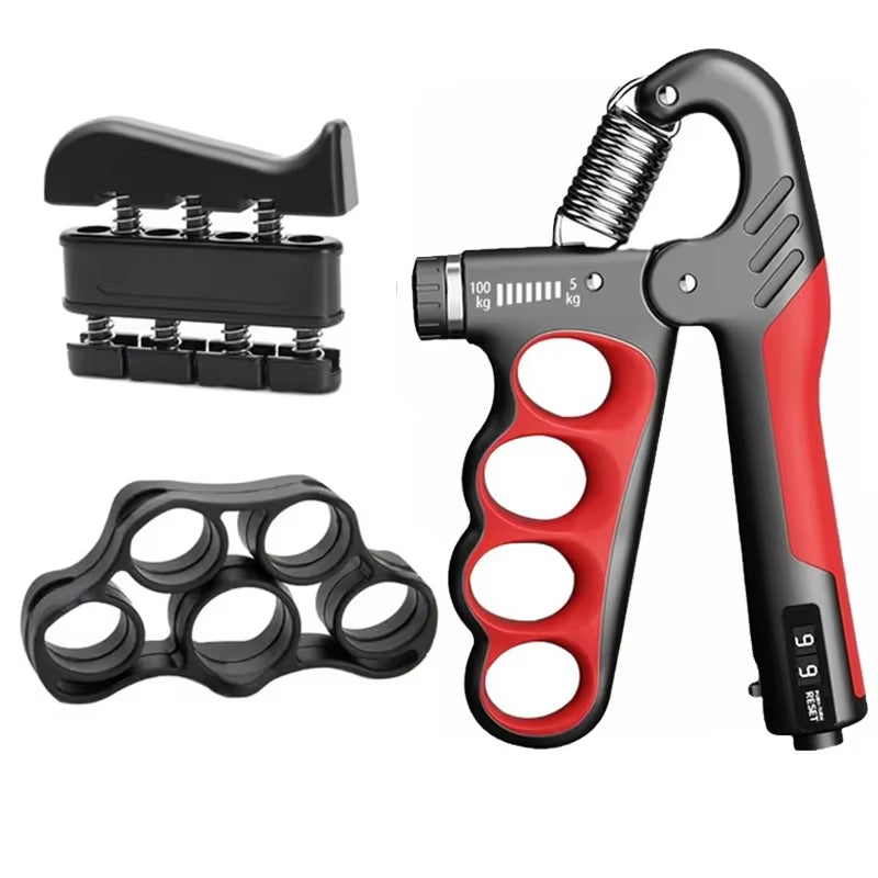 5-100Kg Gym Handgrip,Gripper Kit,Adjustable A-Type Hand Grip,Exercise Strengthening Pliers Spring,Finger Gripper,Wrist Expander