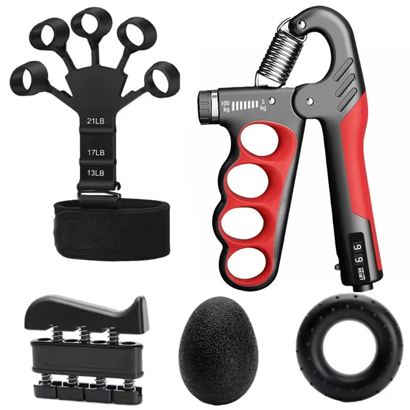 5-100Kg Gym Handgrip,Gripper Kit,Adjustable A-Type Hand Grip,Exercise Strengthening Pliers Spring,Finger Gripper,Wrist Expander